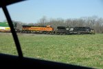 NS 4363, BNSF 8258 leading 264